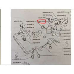 Durite chauffage au dessus boite de dégazage Murena 1.6