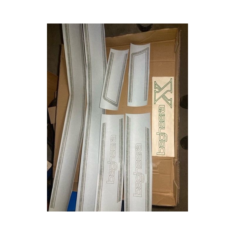 Kit autocollants vert Bagheera X 78