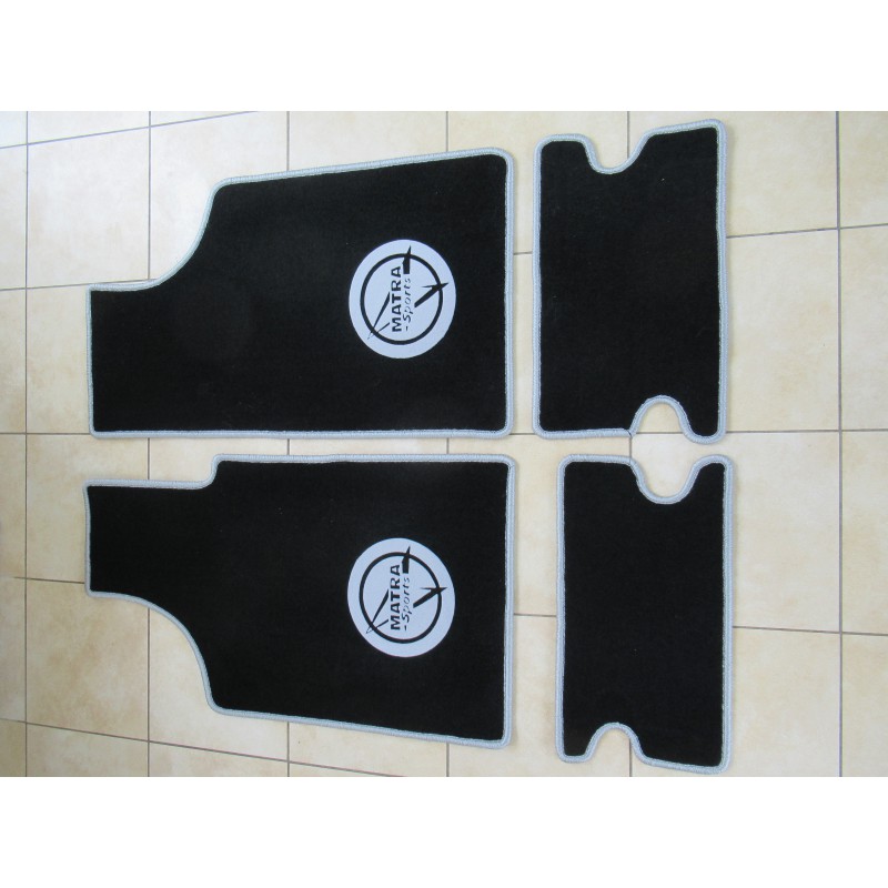 Tapis de sol Noir écriture Grise Matra 530