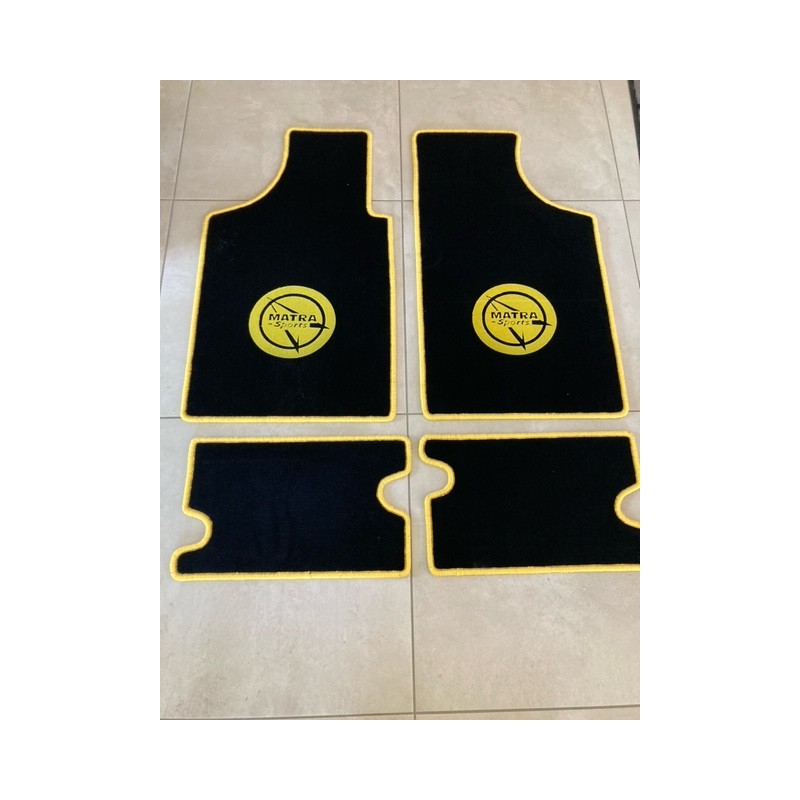 Tapis de sol Noir écriture Jaune Matra 530