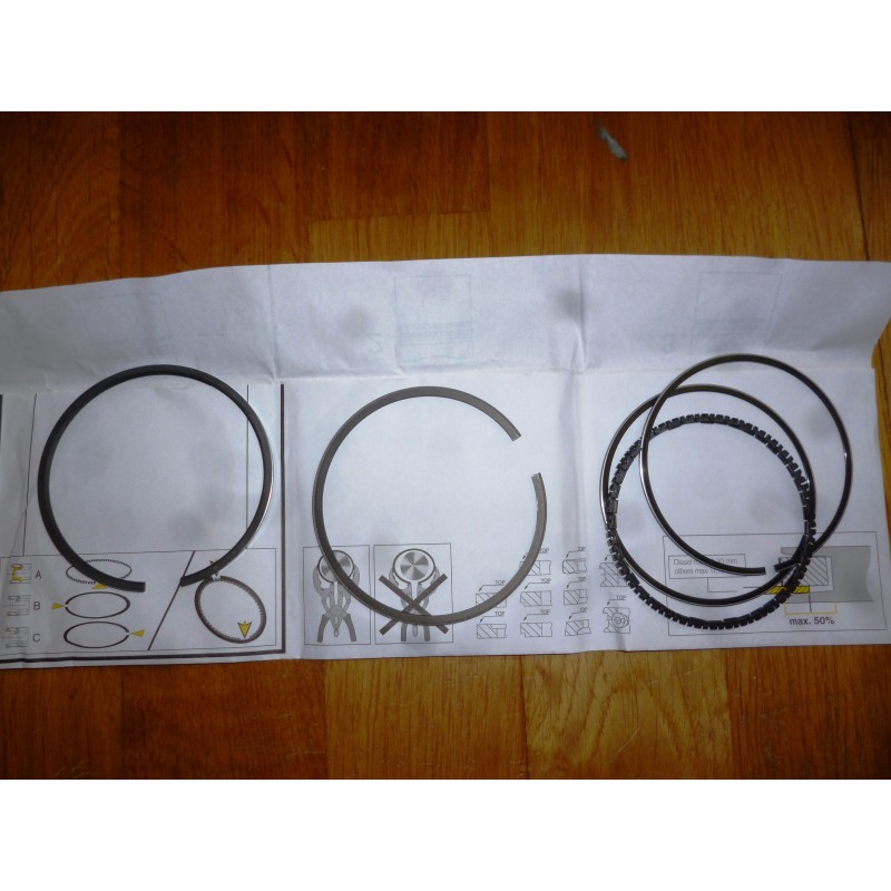 Jeux de segments Bagheera cote standard 4 pistons