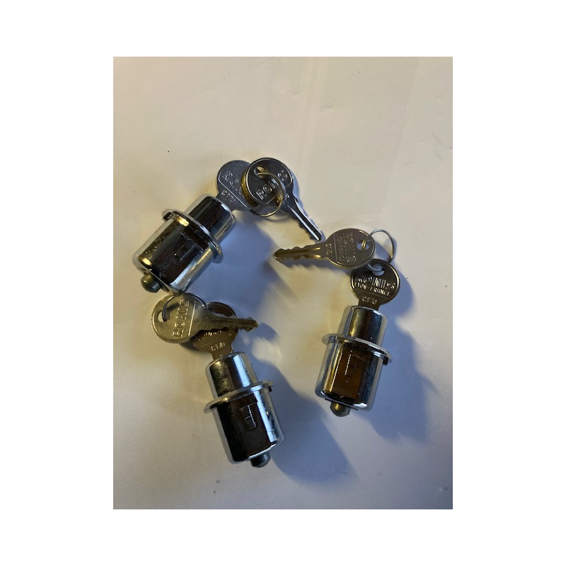 3 Barillets porte ou coffre Matra 530